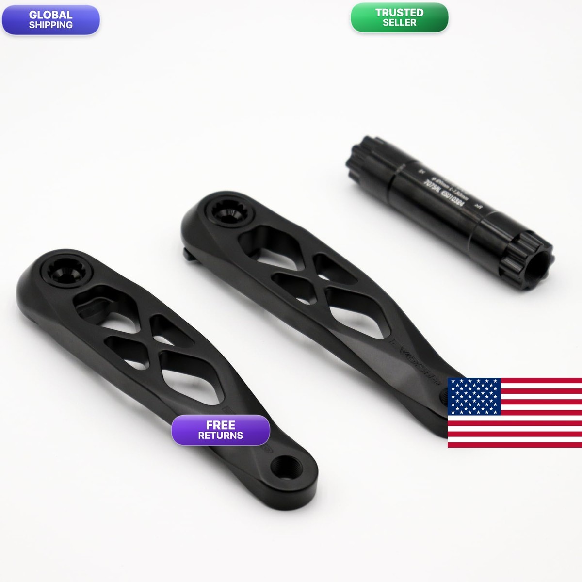 EVOSID Mountain Bike Crankset R-SPEC Trail Enduro Black-170mm