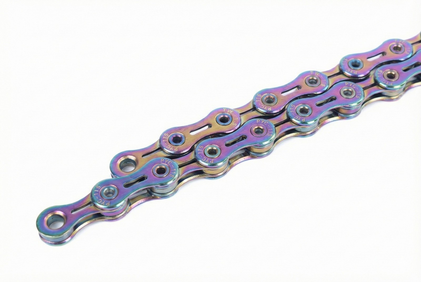 PYC 11-Speed Bike Chain Rainbow Oil Slick Fit Shimano SRAM Campy MTB Road