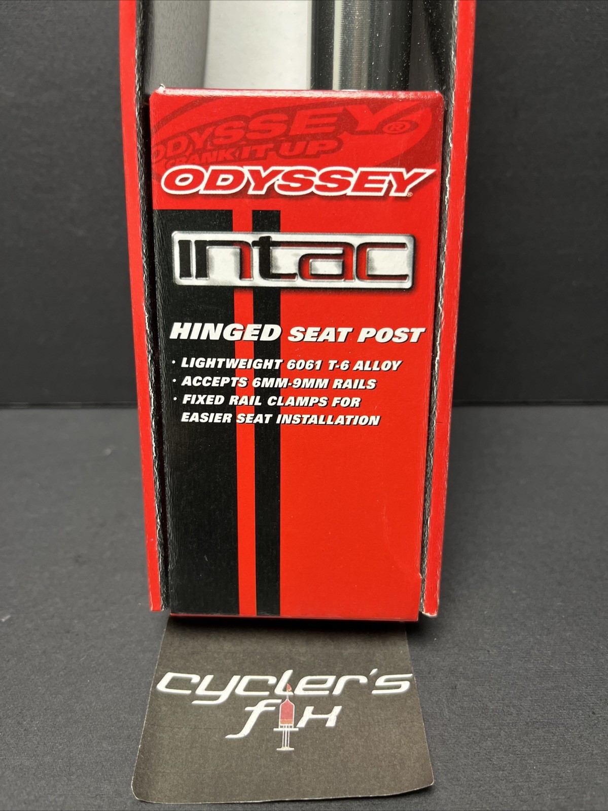 NOS Odyssey Intac 26.2mm X 350mm Alloy Railed BMX Mtb Seat Post Fit: GT Redline