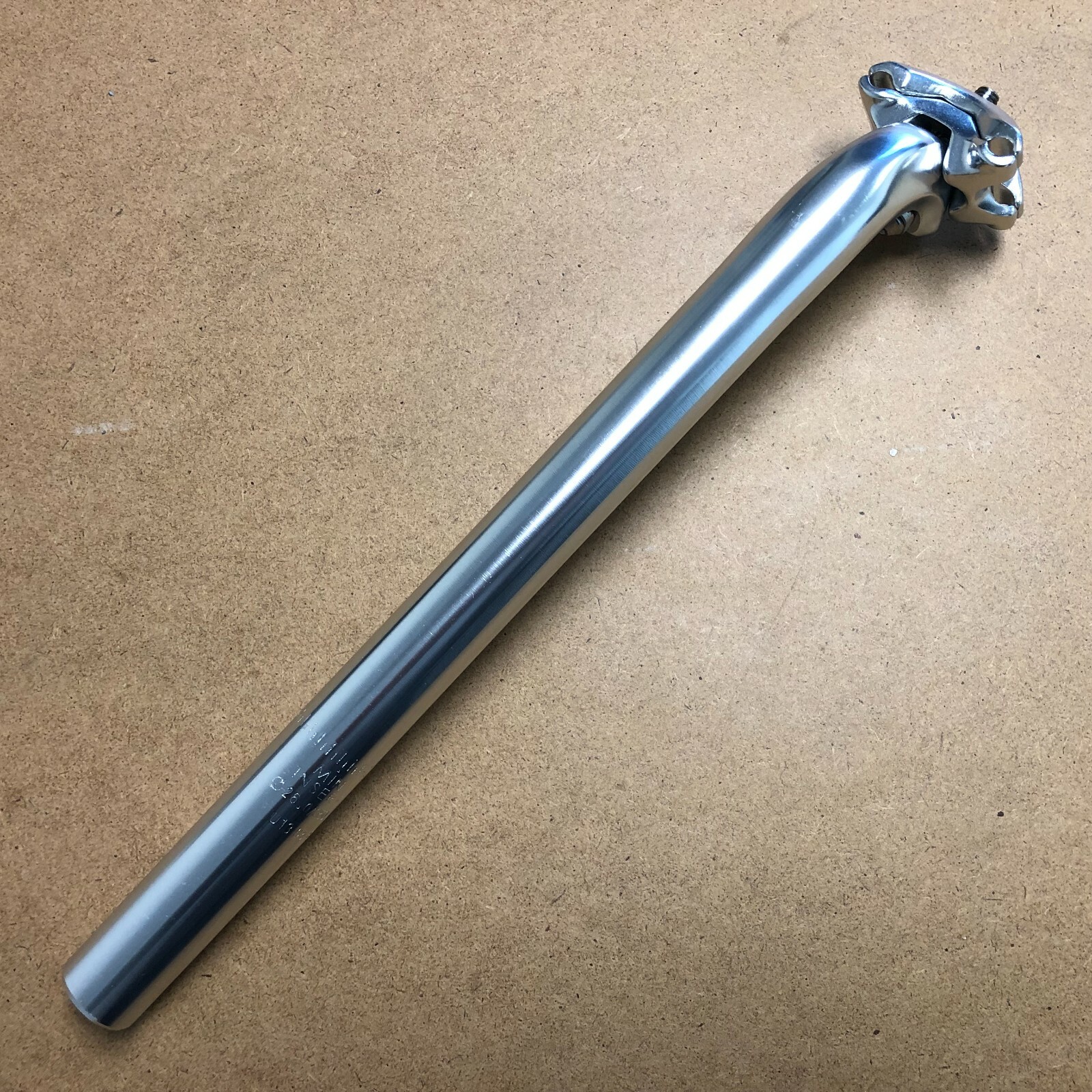 New Kalloy Bike Bicycle Alloy Seat Post 25.4-27.2mm Length 350mm No Logo Silver