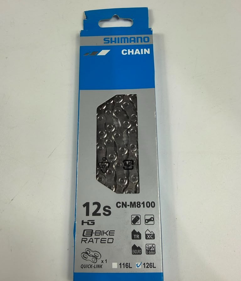 Shimano Deore XT Chain CN-M8100 12 Speed 126L Silver