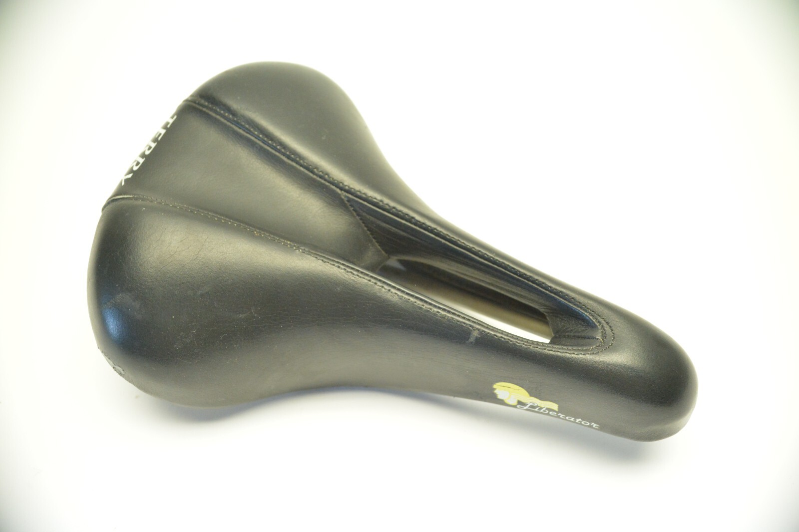TERRY WOMENS LIBERATOR BICYCLE BLACK LEATHER SEAT SADDLE 245 MM X 163 MM