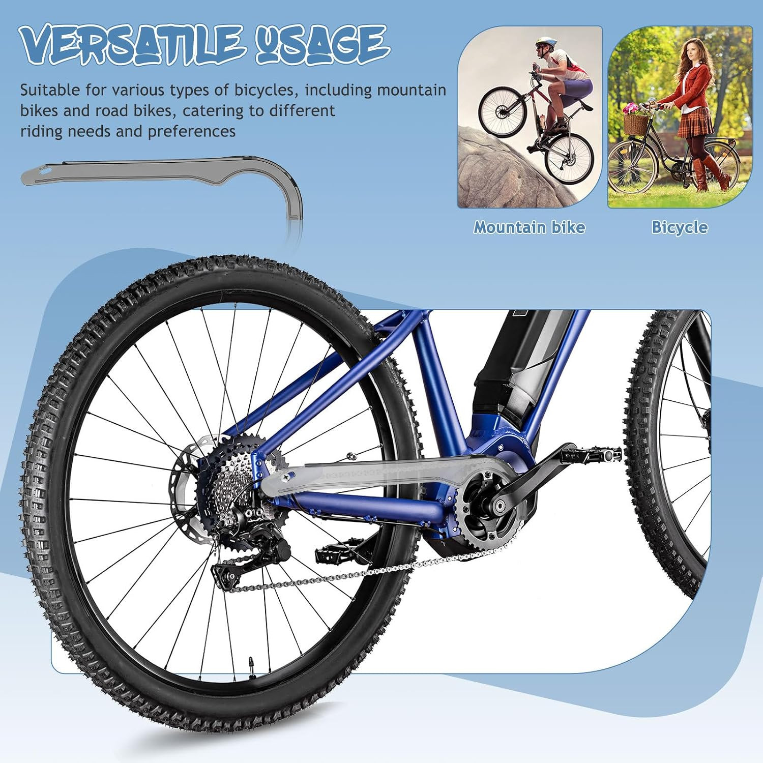 Universal Bike Chain Cover, Mountain & Road Bicycle Chain Guard Protector, Oil-P