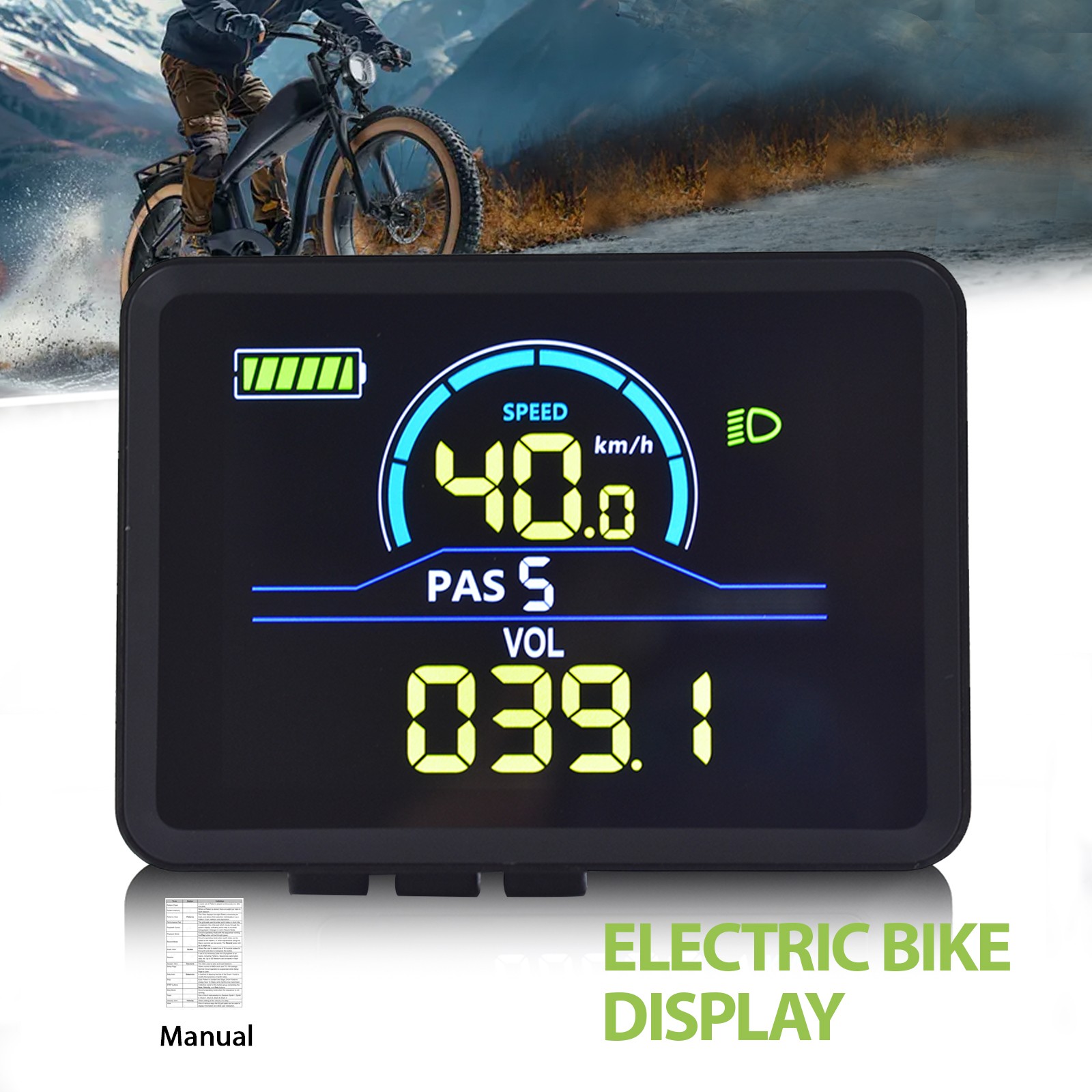 UART 2 Cycling Computer Waterproof P5C LCD Speed Odometer Cycling Accessories