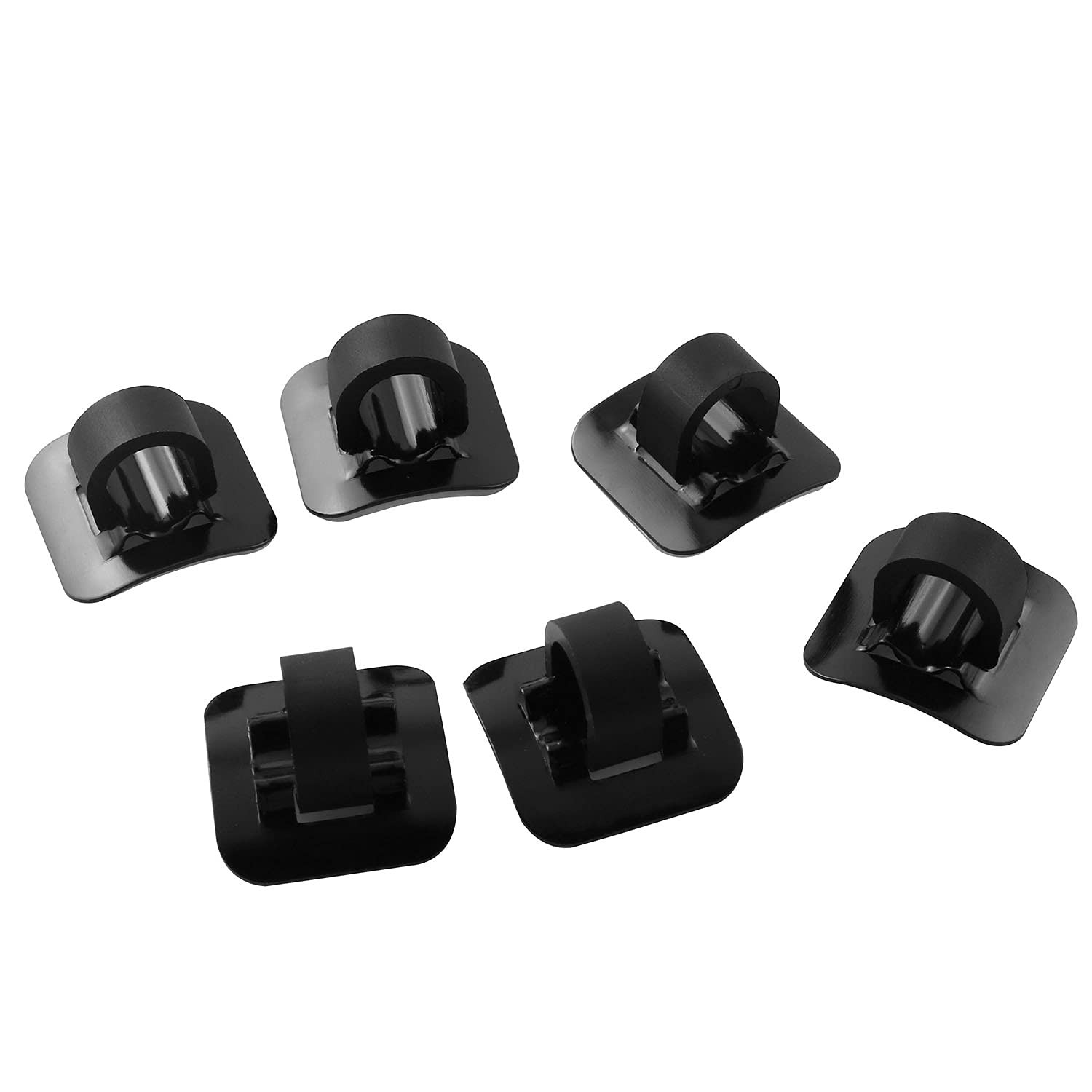 6 Sets Aluminum Alloy Bike Cable Guide Wire Seat Buckle Housing Hose Clip Kit