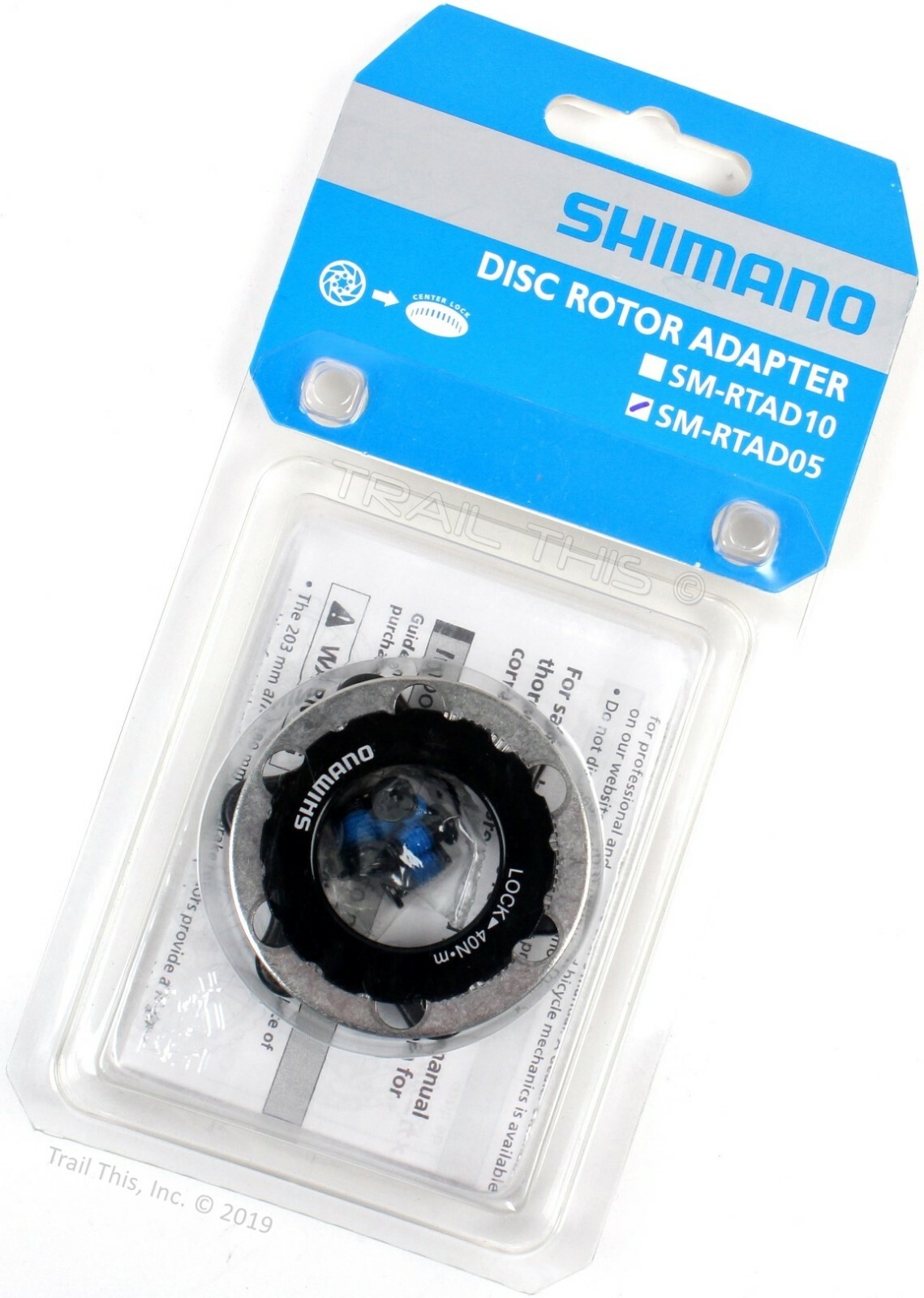 Shimano SM-RTAD05 Centerlock to 6-Bolt Bike Disc Brake Rotor Mount Adapter Kit