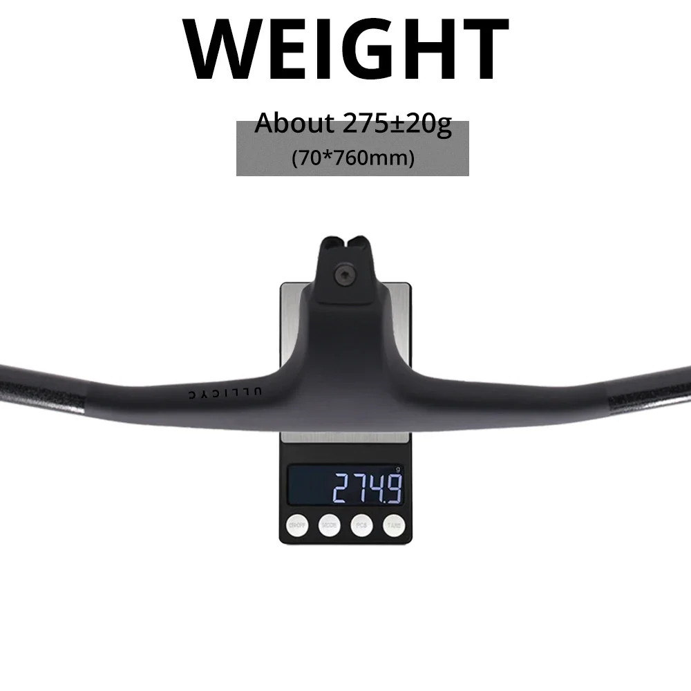-30 Degree Full Carbon Fiber Internal Cable Integrated Cockpit MTB Handlebar