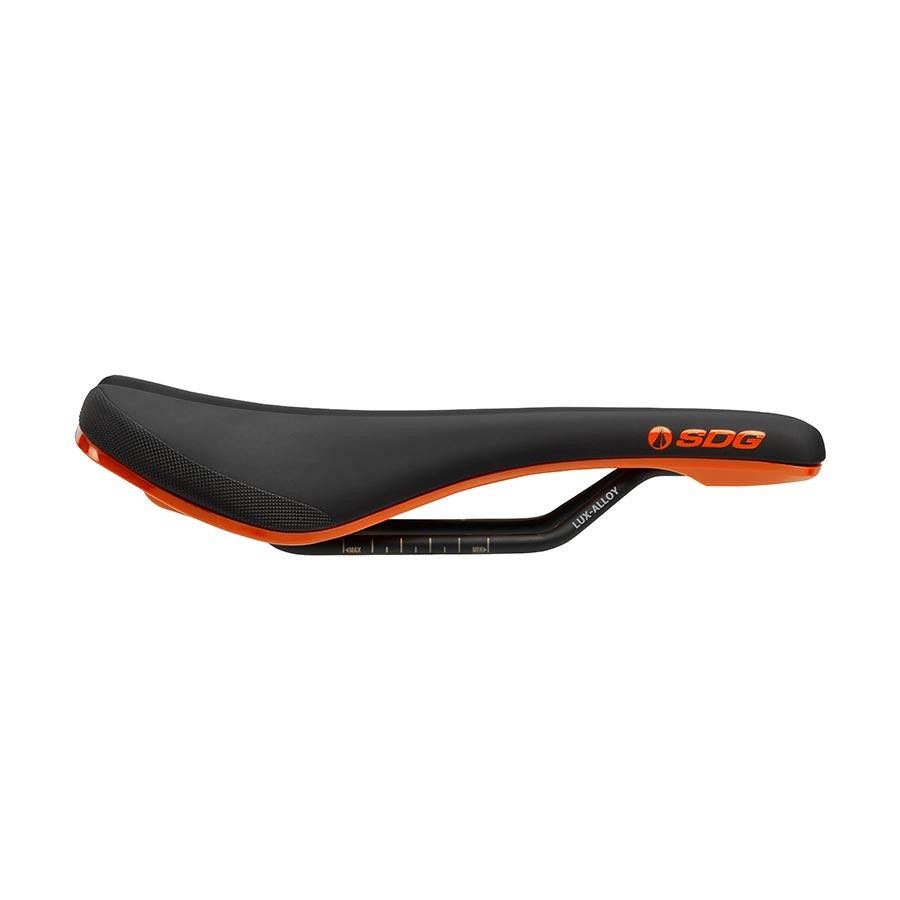 SDG Bel Air V3 Saddle – Orange/Black 140mm Width Lightweight Foam Padding
