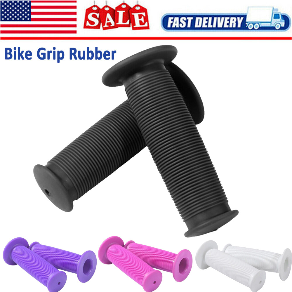 Black Bike Grip Rubber For Mountain Bicycle BMX Cycling Electric Bike Handlebar