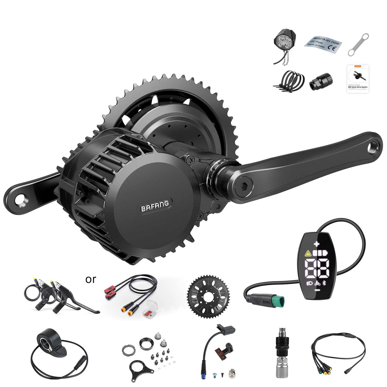 52V1000W Bafang Mid Drive Motor Kit 68-73MM Engine BBSHD Ebike Conversion Kits