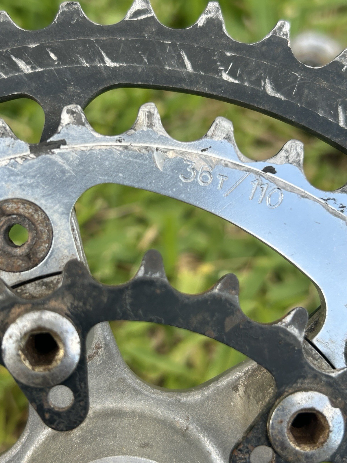 Vintage Shimano Deore DX FC-MT60 Crankset 175mm SG 46/36/24 1980s 90s MTB