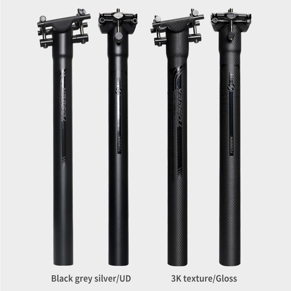 Carbon Seatpost Offset 0mm Mtb Retractable 27.2/30.8/31.6mm Seat Post 400MM