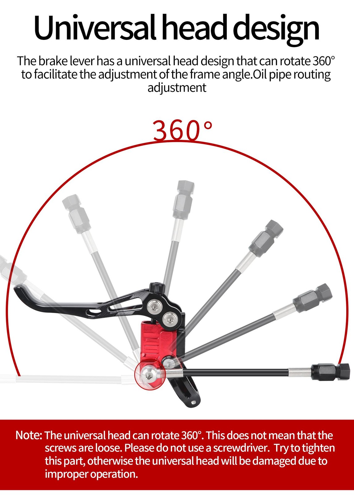 Iiipro Mtb Four Piston Hydraulic Disc Brake 800mm/1550mm Ultra-light Cnc Fully I