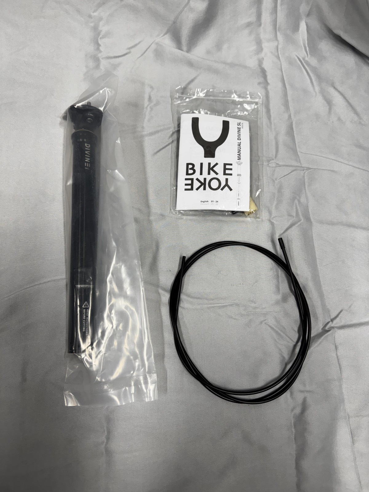 Bike Yoke Divine SL 100mm Dropper Seatpost – Lightweight, Carbon Rail, 30.9