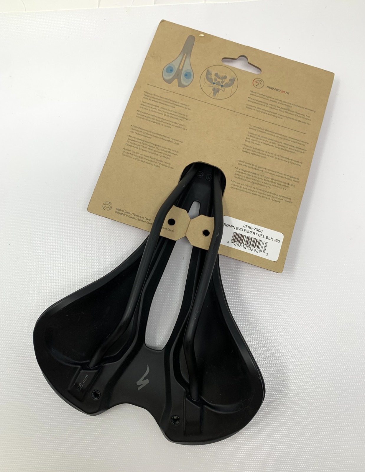 Specialized Romin Evo Expert Gel 168mm Hollow Ti Saddle – New