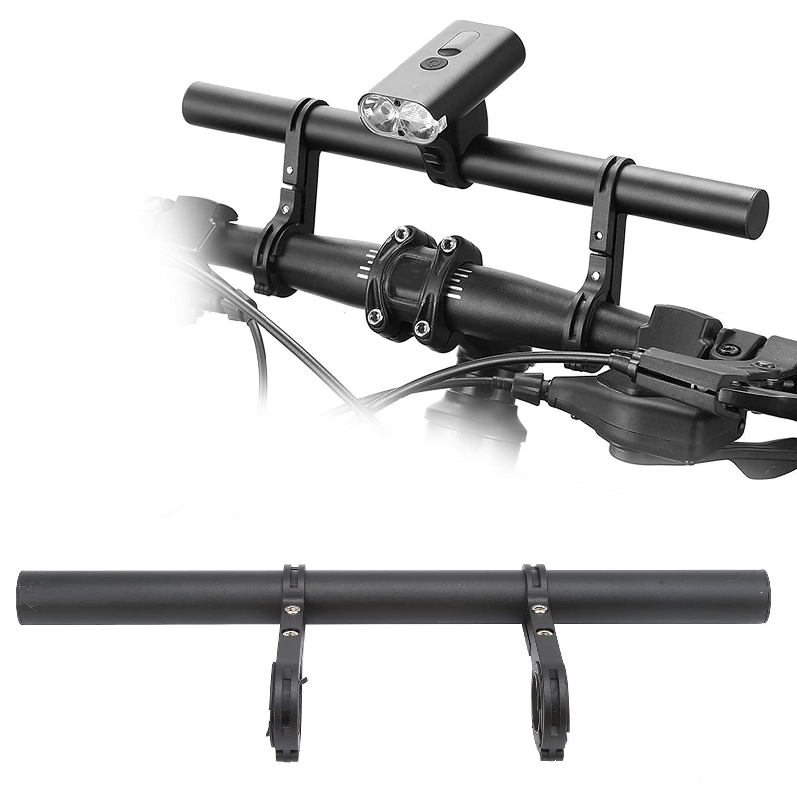 Ejoyous Extension Bracket, 11.8 Inch Aluminum Alloy Bike Double Black