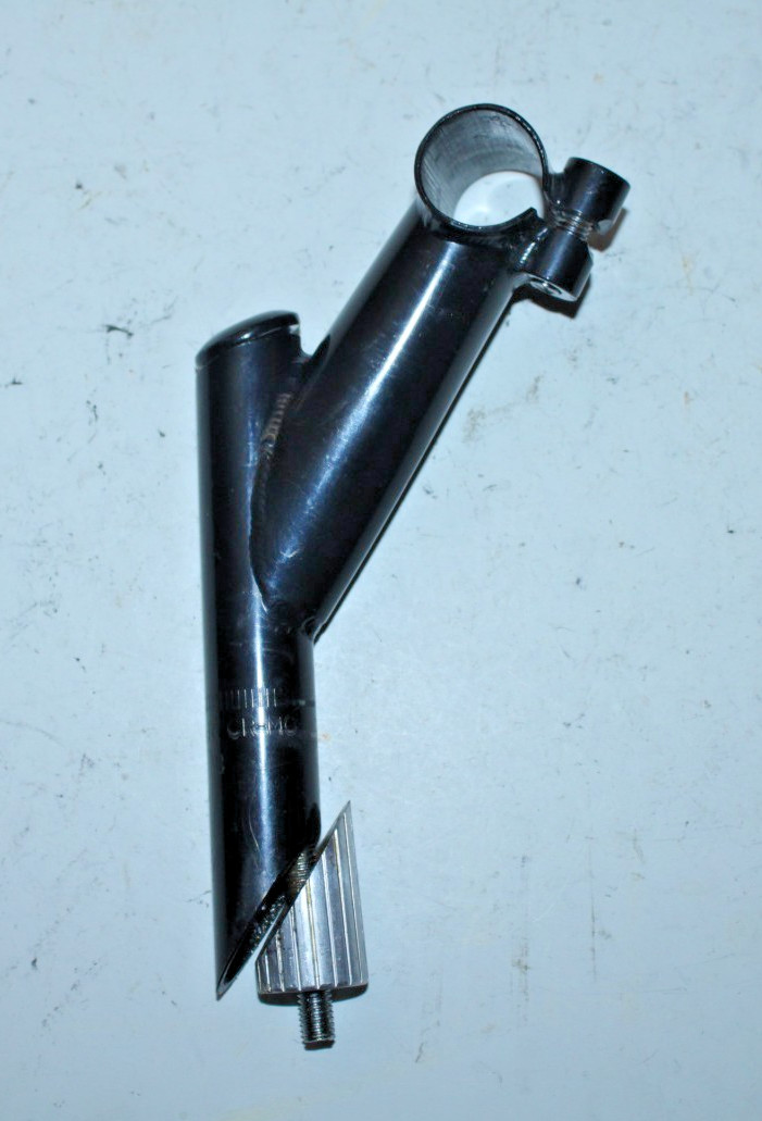 Vintage CL Black 25.4mm MTB Quill Stem 100mm 57º Rise Chromoly Steel Hybrid Road