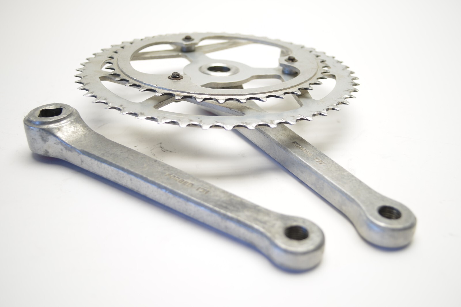 VINTAGE SUGINO 3 ARM MAXY BICYCLE 171 MM 52/39 TOOTH SQUARE TAPER 1/2″ CRANKSET