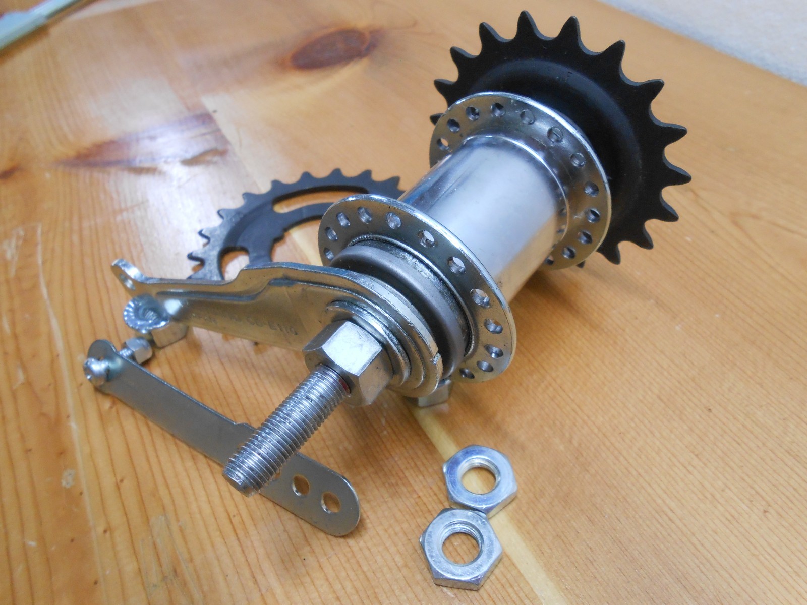 Shimano CB-E110 Coaster Brake Hub Chrome 110mm OLD 165mm Axle 10G Worksman