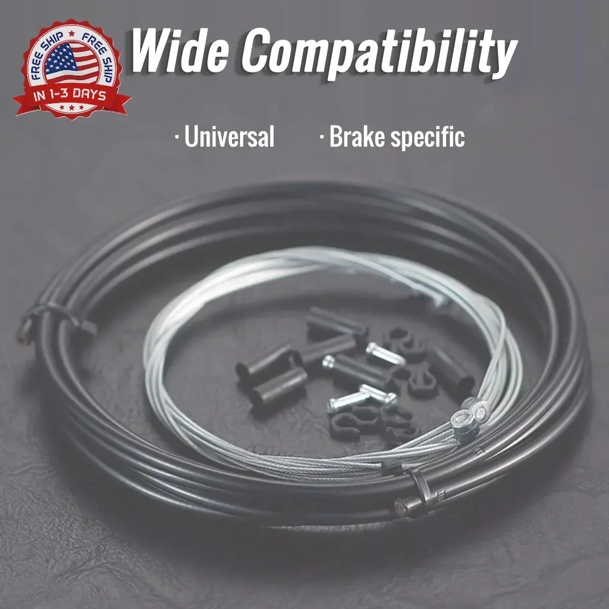 Bicycle Lined Brake Cable Housing, CATAZER Universal Brake Cable Housing, 5mm X