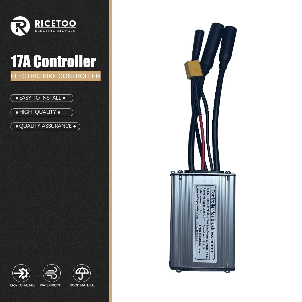 Electric Bike Waterproof Controller 15A-30A 50W-1000W Squarewave Controller