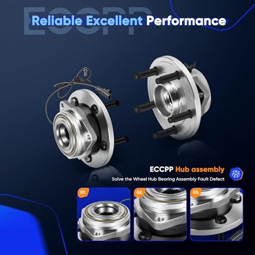 Replacement for Both (2) 513207 New Complete Front Wheel Hub Bearing Assembly