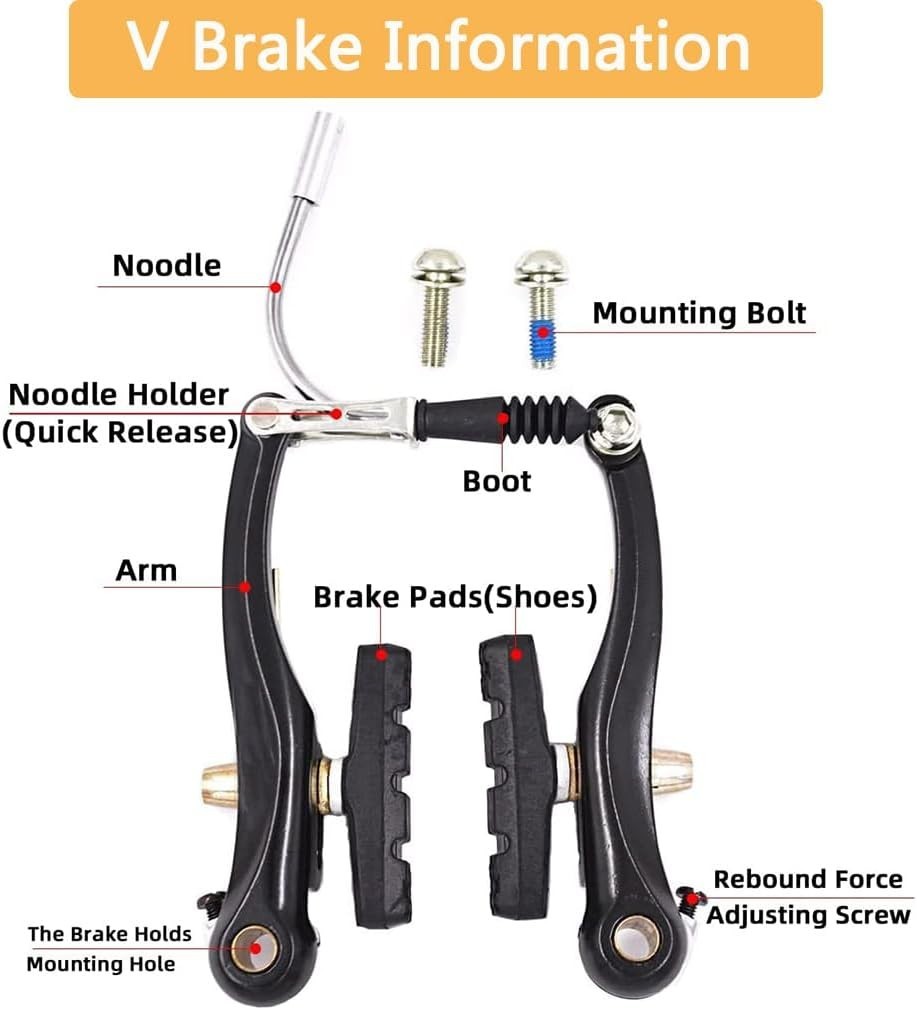 Complete Universal Bike Brakes Set, Front and Rear MTB Brake, Inner and Outer…