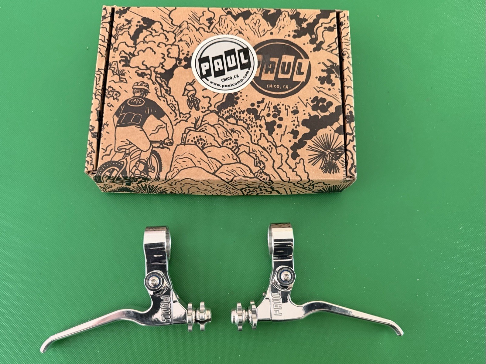 Paul Canti Lever Brake Levers Silver Paul Component Engineering 90s MTB CNC