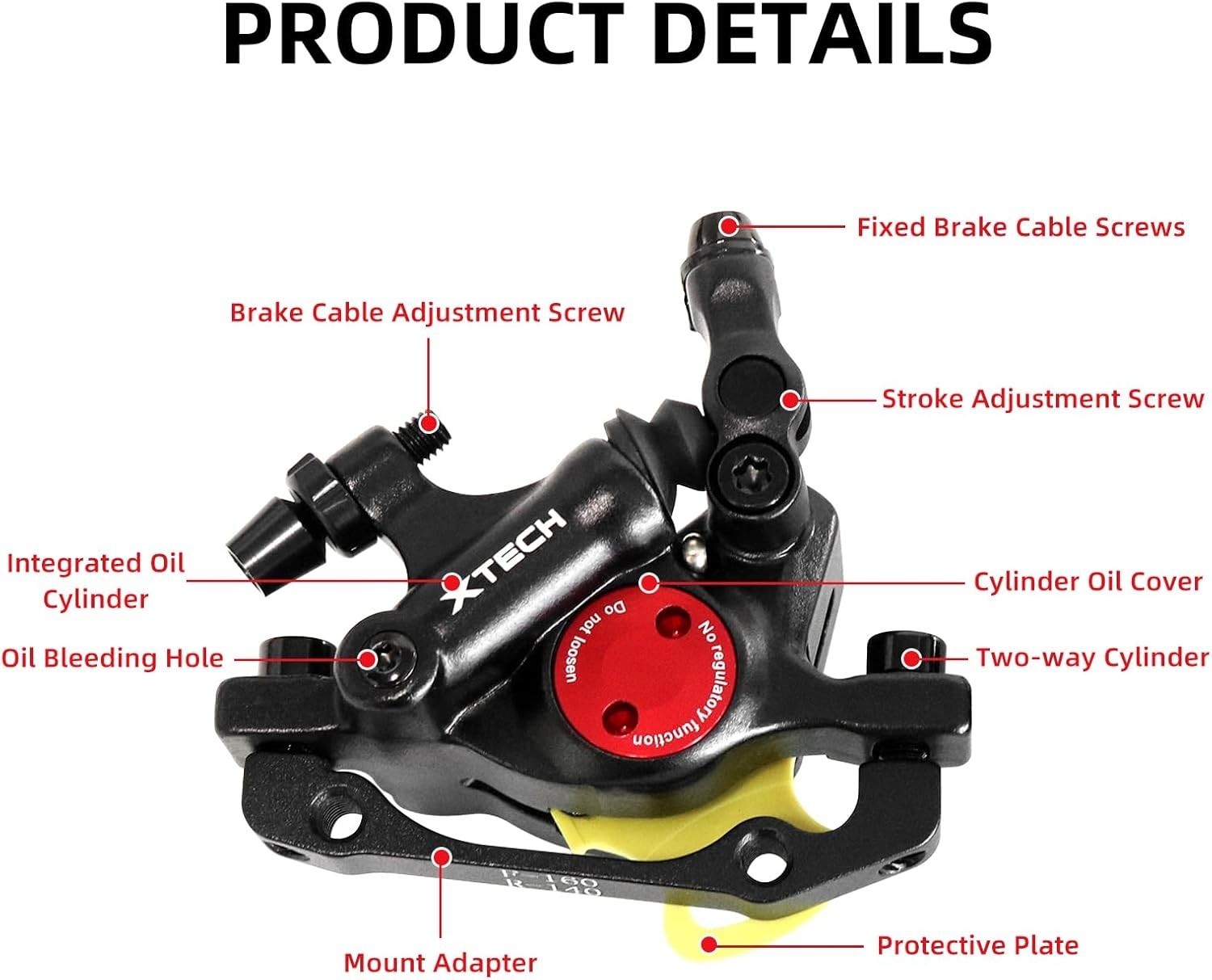 Z00M HB-100 Hydraulic Disc Brake Calipers Set MTB Bike Disc Brakes Front & Rear