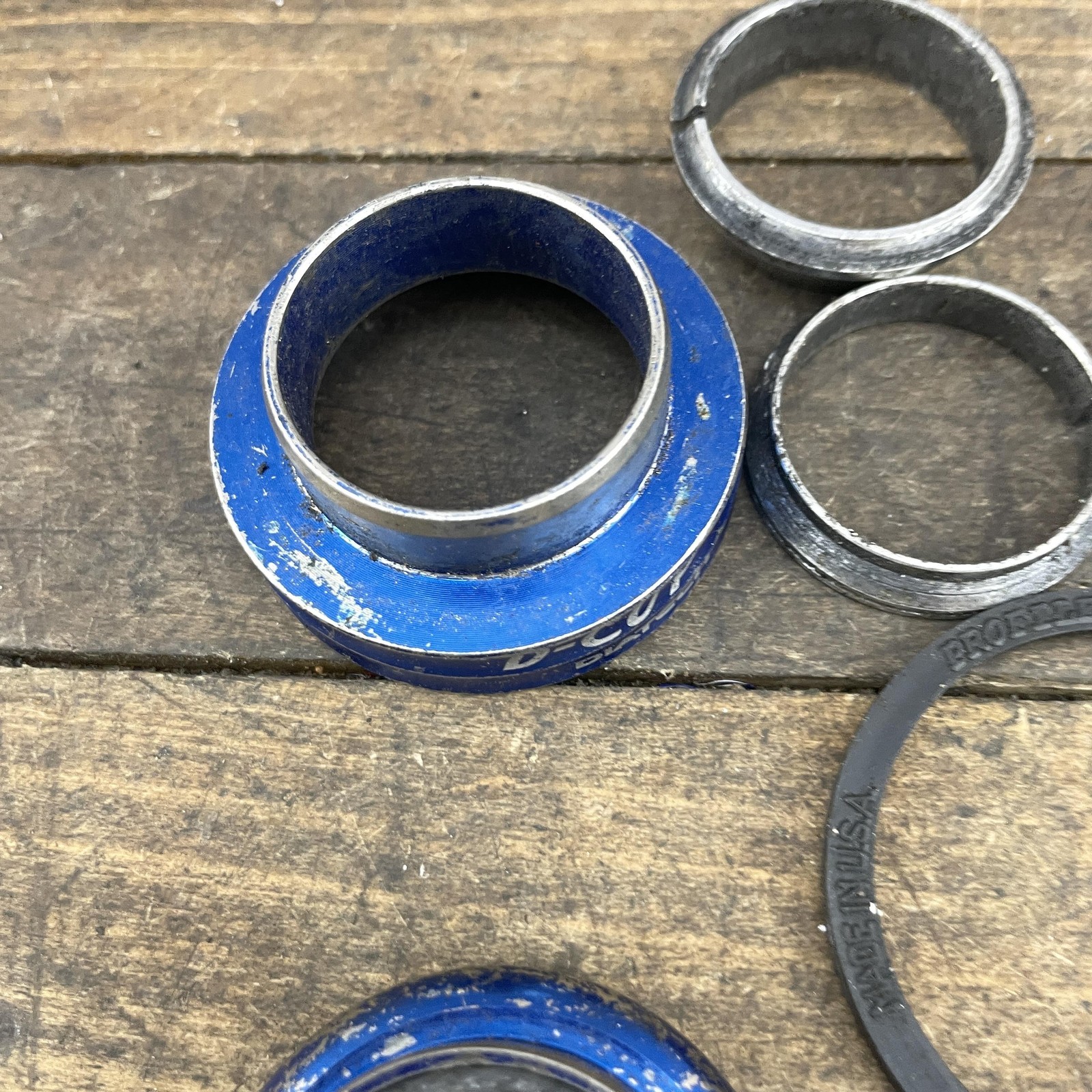 BMX 1 1/8 in Headset Parts Lot Potts Mod Bolt Diatech D-Cup Stolen Threadless