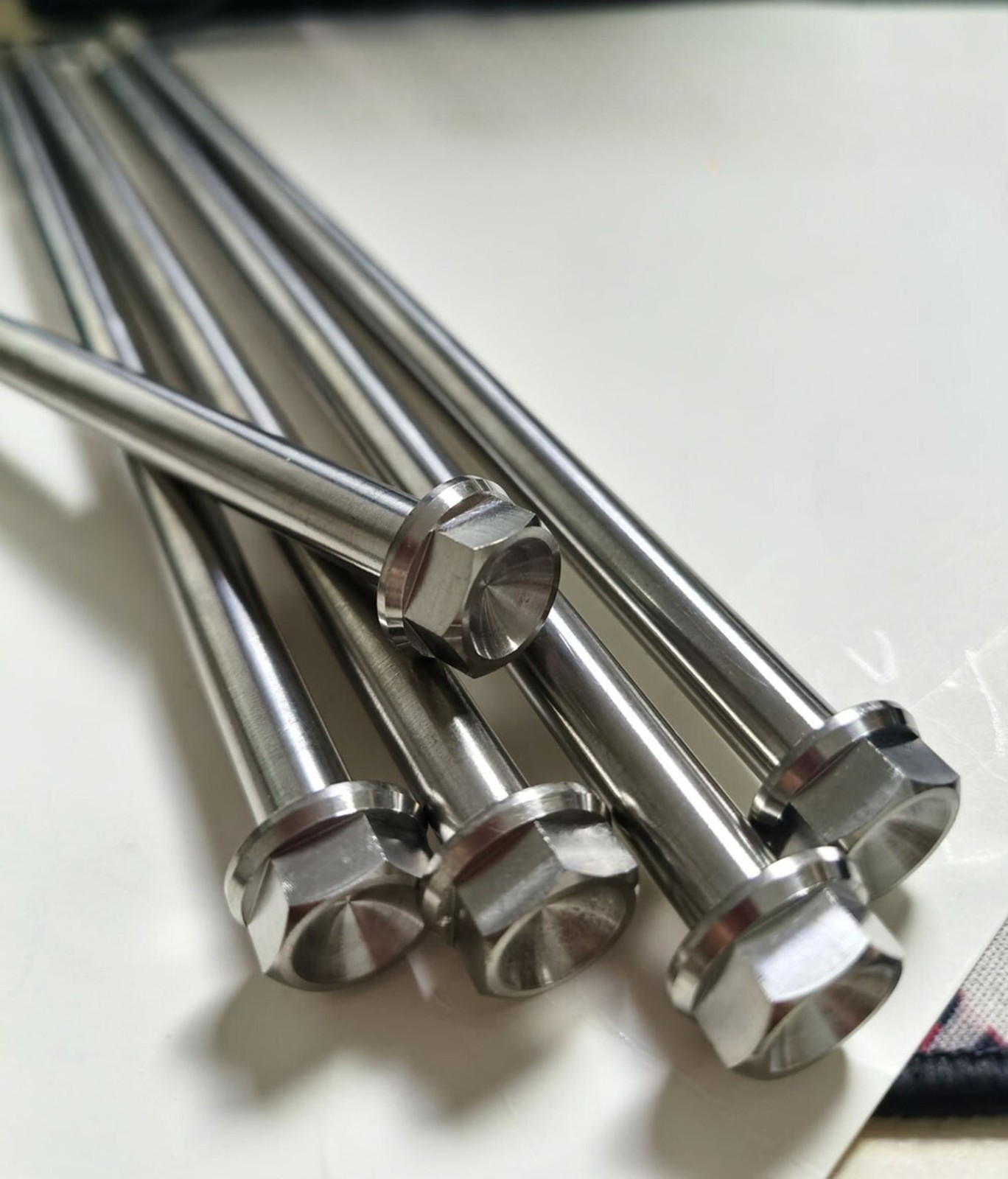 1PC M12 200mm/300mm/400mm Titanium Alloy Screws Flange Head Cap Bolts