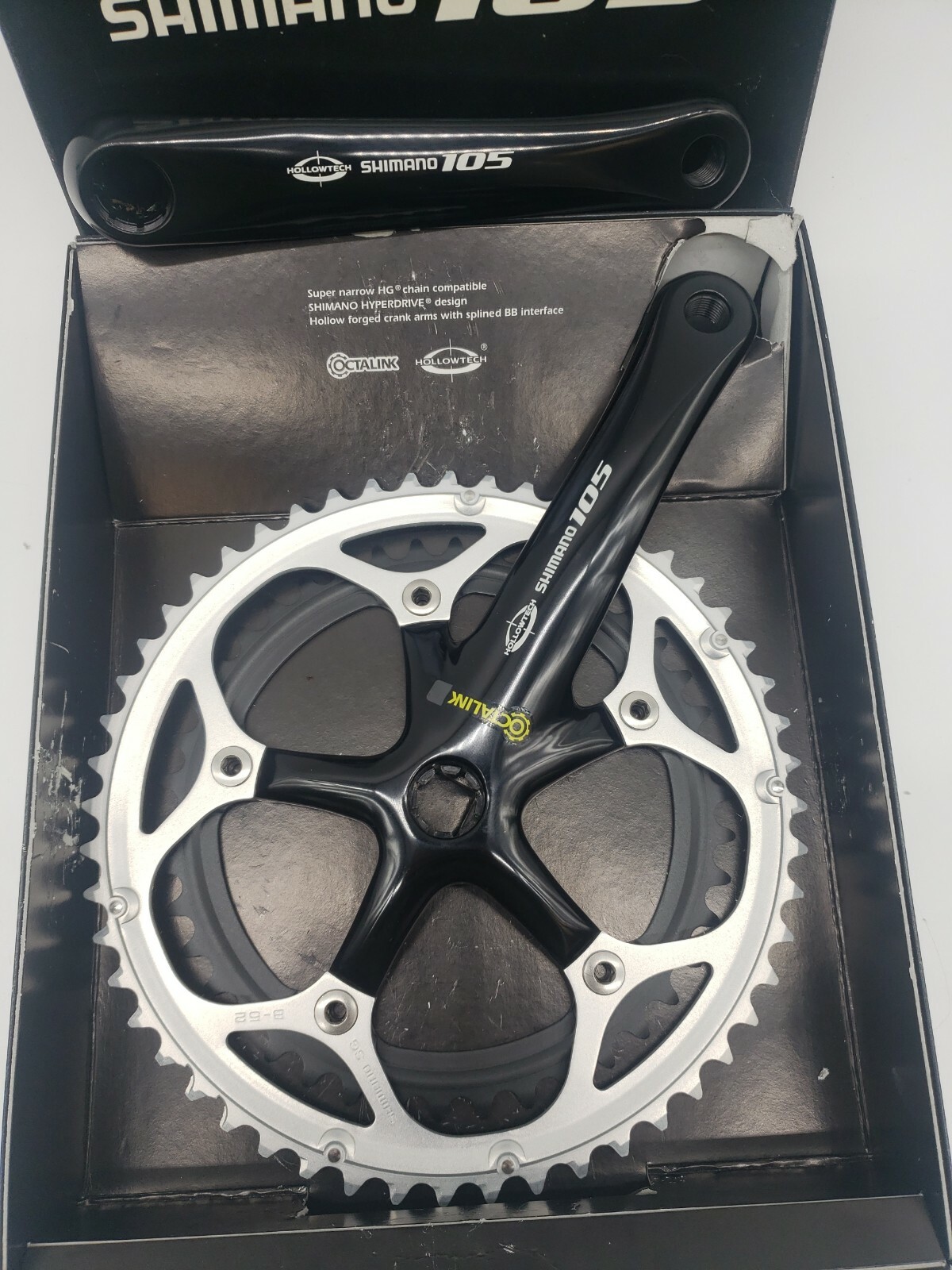 Shimano 105 FC-5505 NEW OLD STOCK 52-42T 170mm Front Chainwheel Crankset