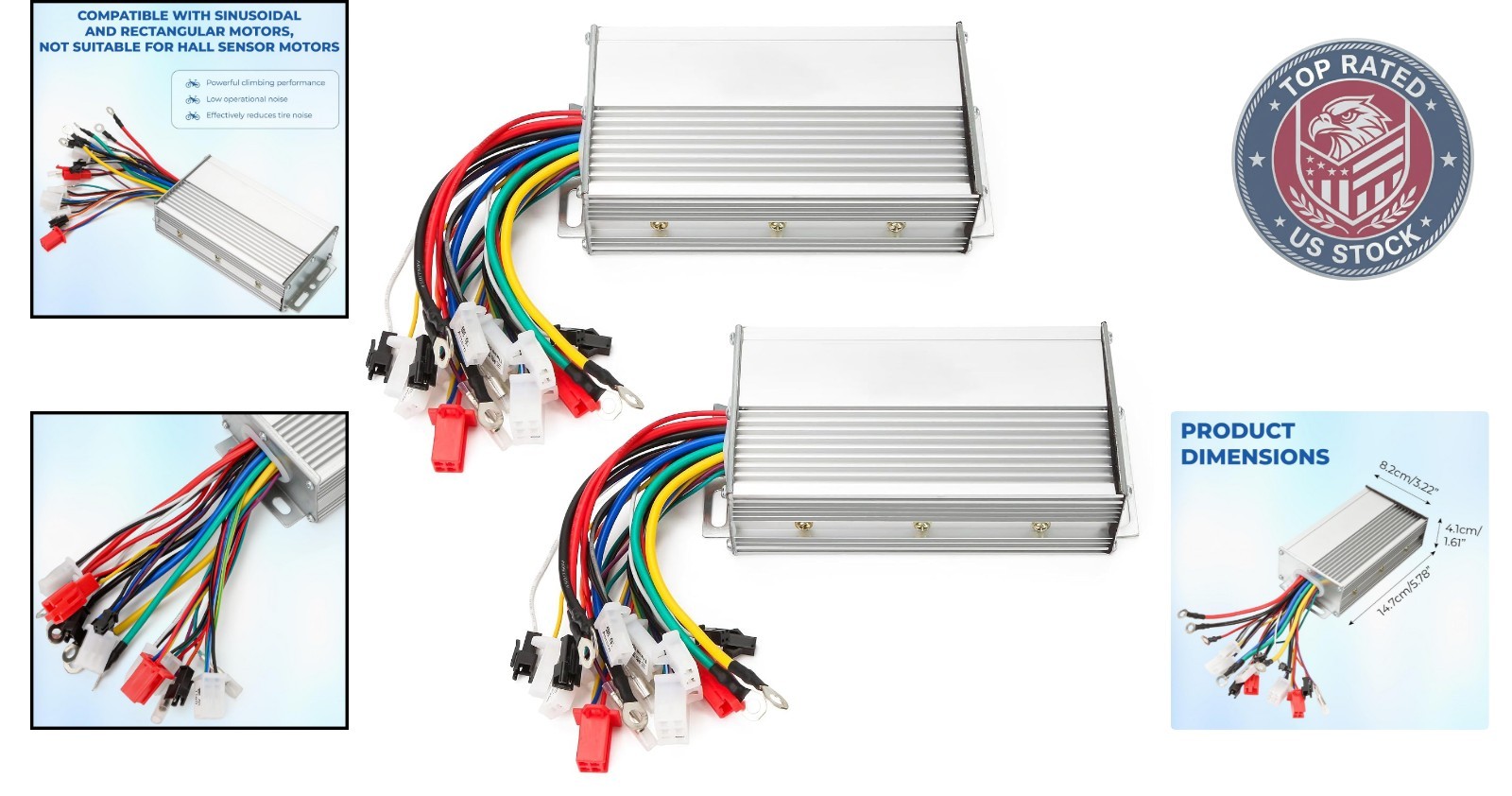 Universal Dual Mode 12-Tube E-Bike Controller: 48V-72V 1000W-1500W Performance