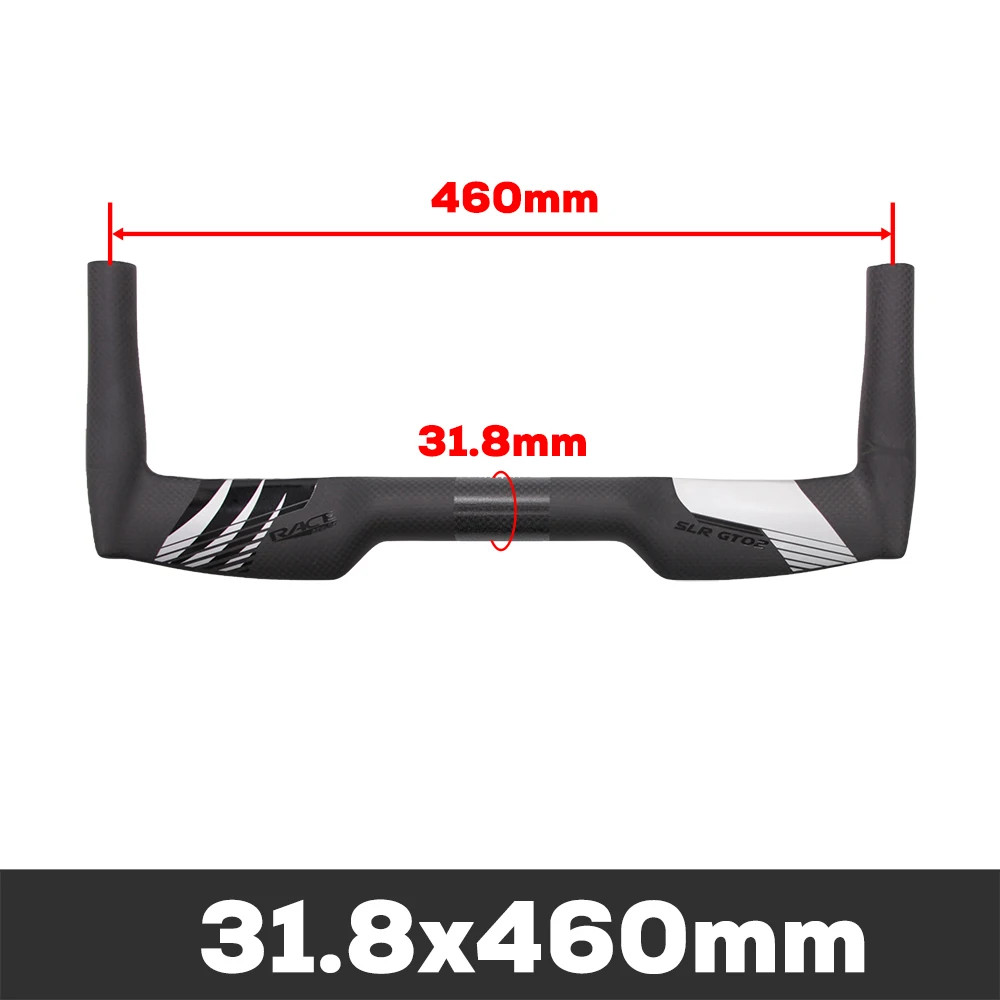 Full Carbon Road Bike TT Handlebar 0 Degree 380-460mm Width Triathlon Handlebar