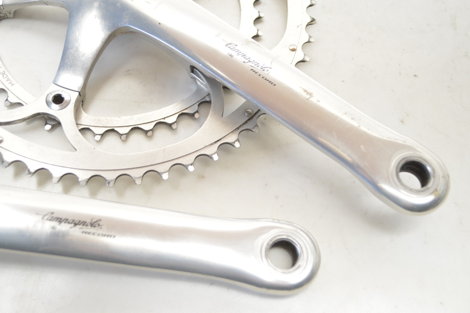 CAMPAGNOLO C RECORD BICYCLE 53/39 T 180 MM CRANK SET 135 MM BCD 9/16″ X 20 TPI
