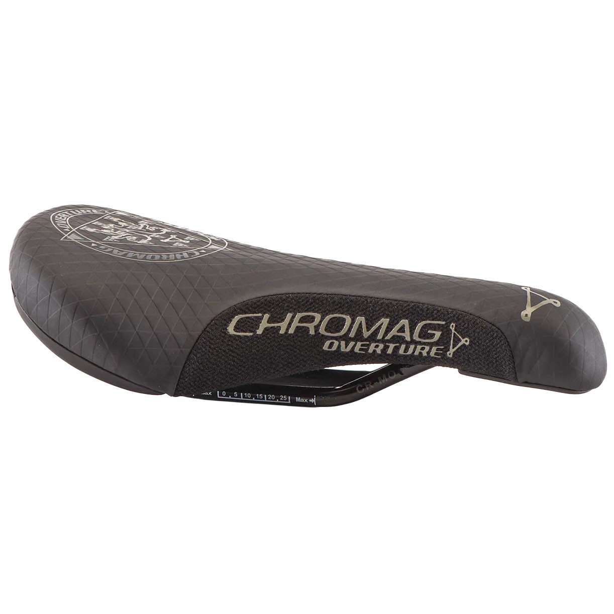 Chromag Overture Saddle with CrMo Rails – Synthetic Top, Slim Profile for Dirt