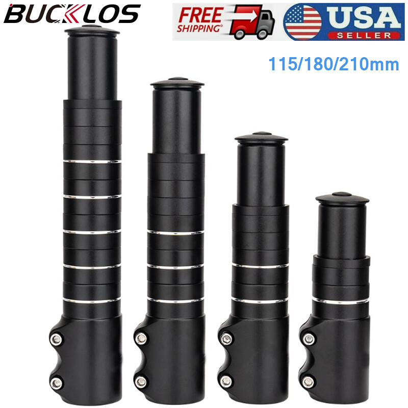 Handlebar Front Fork Stem Riser Extender 70/115/180/210mm Extension Head BUCKLOS