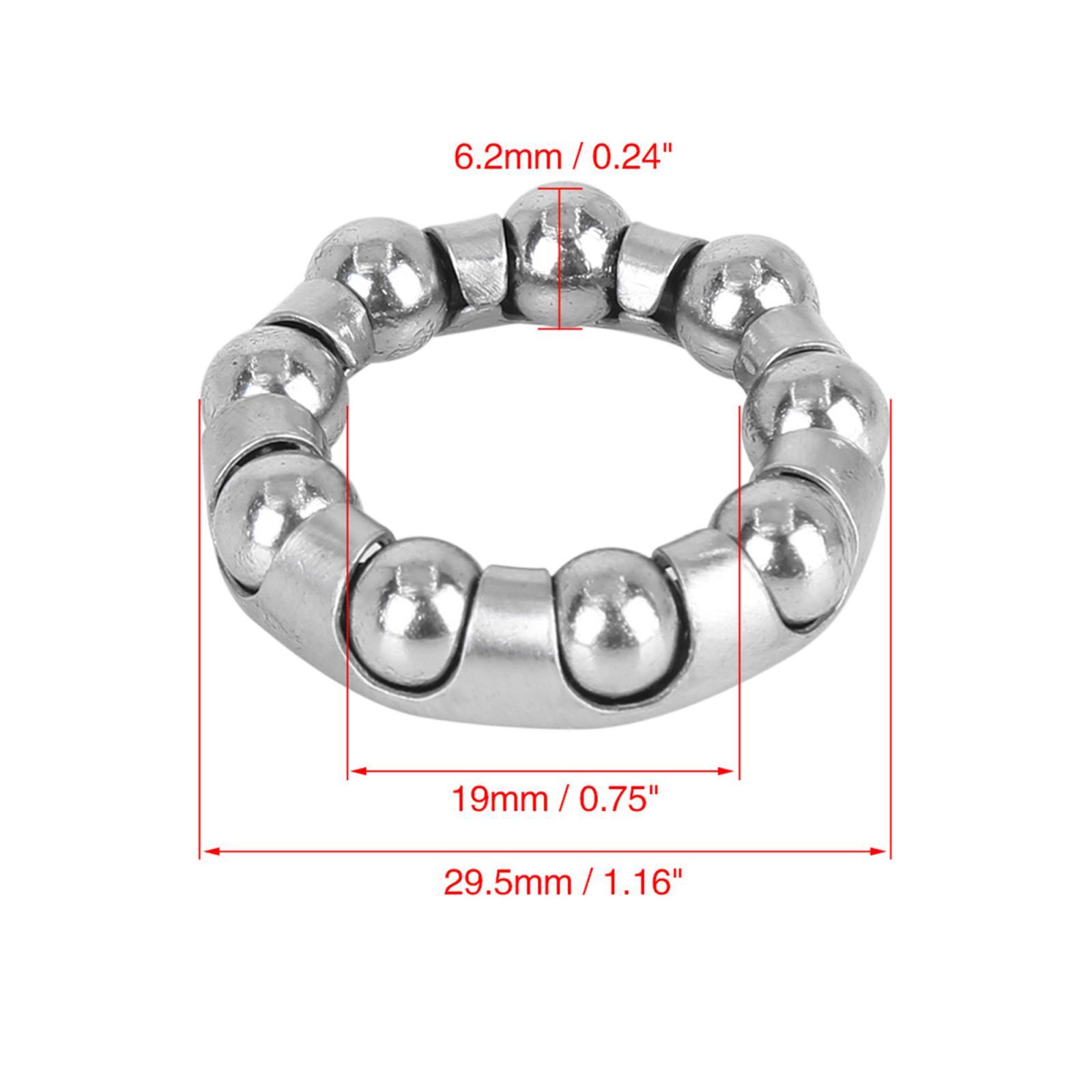 4pcs 29.5mm x 9 Bicycle Bike Ball Bearing with Retainer Ball Bearing Cages Crank