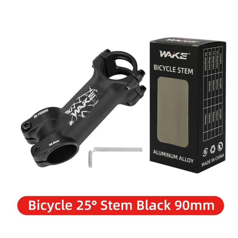 WAKE Bike Stem 31.8mm 25° 35° Ultralight MTB Road Bicycle Stem 60-110mm