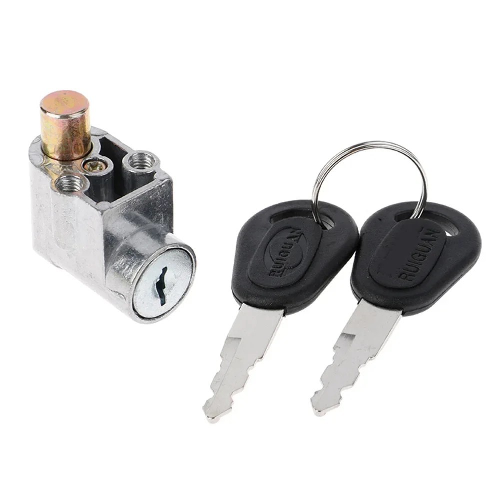 Universal Safety Lock for E-Bike Battery with Two Keys – Compact and Efficient