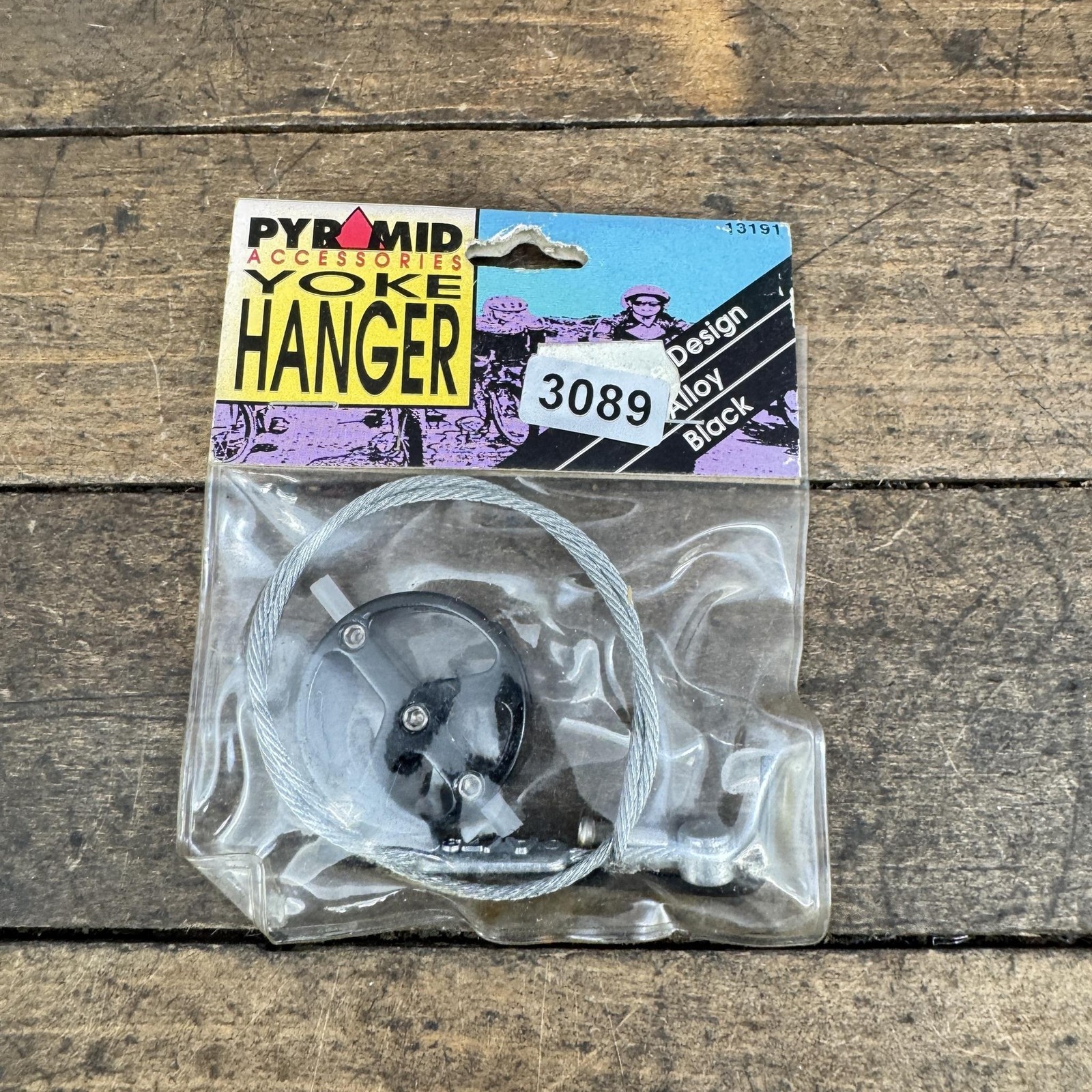 Vintage Brake Cable Hanger Peace Sign Alloy Black Mojo Straddle BMX 90s MTB