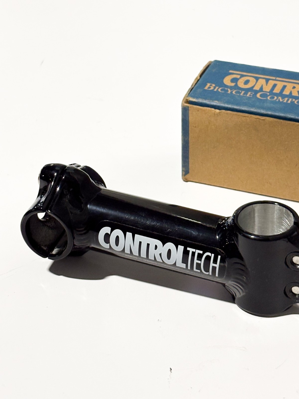 NOS CONTROL TECH 1″ STEM Bike 105mm +/-5° Black MTB Mountain Bike Threadless