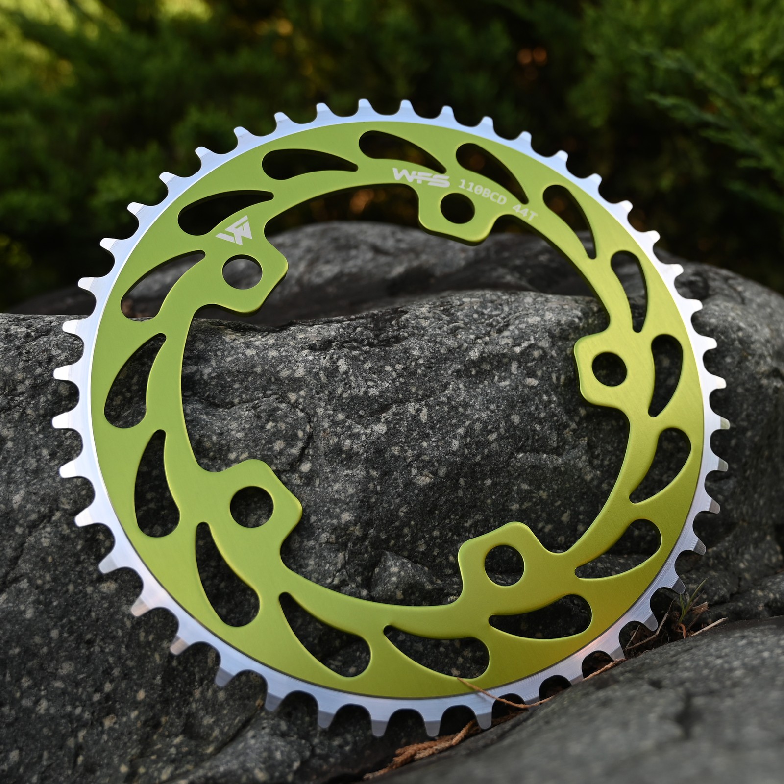 WFS Helix Chainring 44T 1/8″ 110mm Old School BMX Single Speed Fixie ,Green
