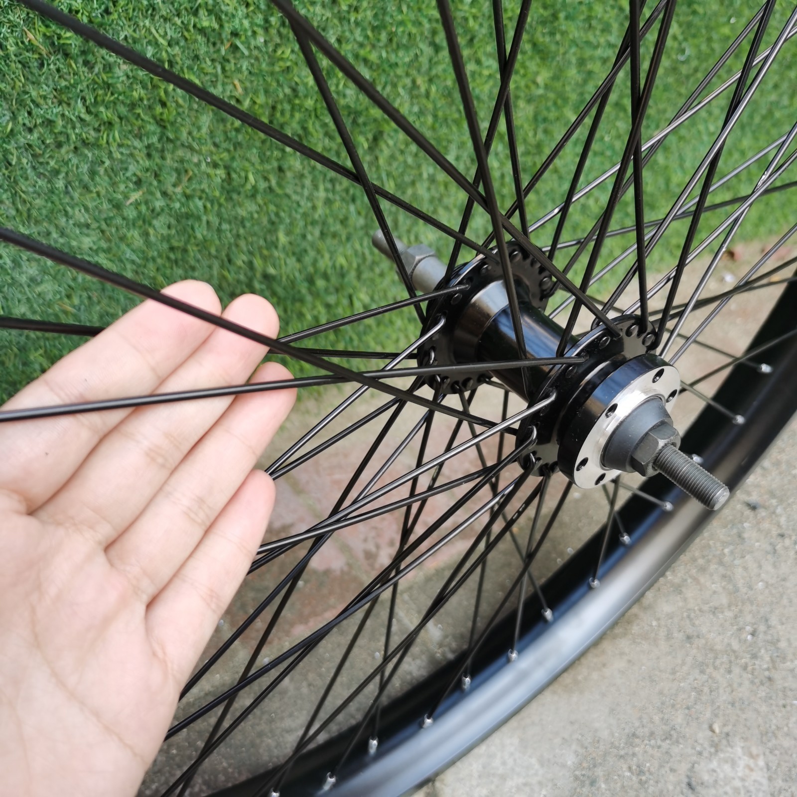 Heavy Duty 26″ Bike Wheel Set 12G & Freewheel & 1 1/8″ Threadless Bicycle Fork