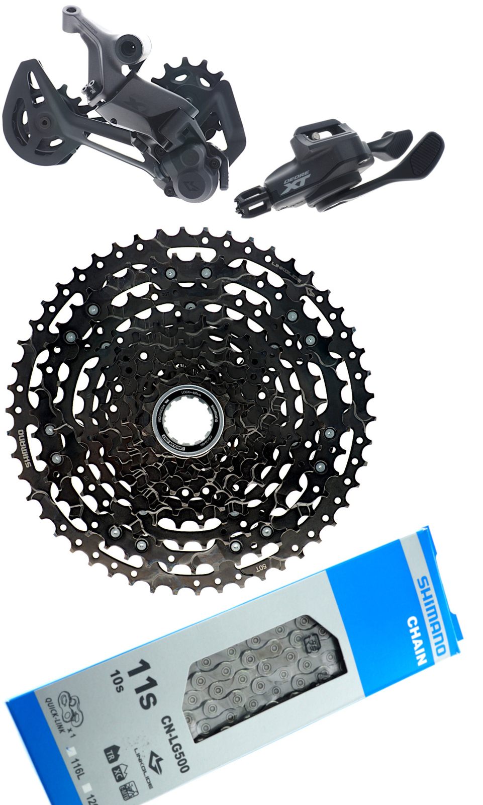 Shimano XT 1x11S LinkGlide SL/RD M8130 Shifter/RD/CN/CS-LG400 11-50T READ