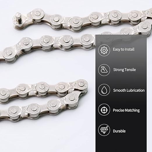 Bike Chain, 6/7/8 Speed Chain, for Road Mountain Racing Cycling