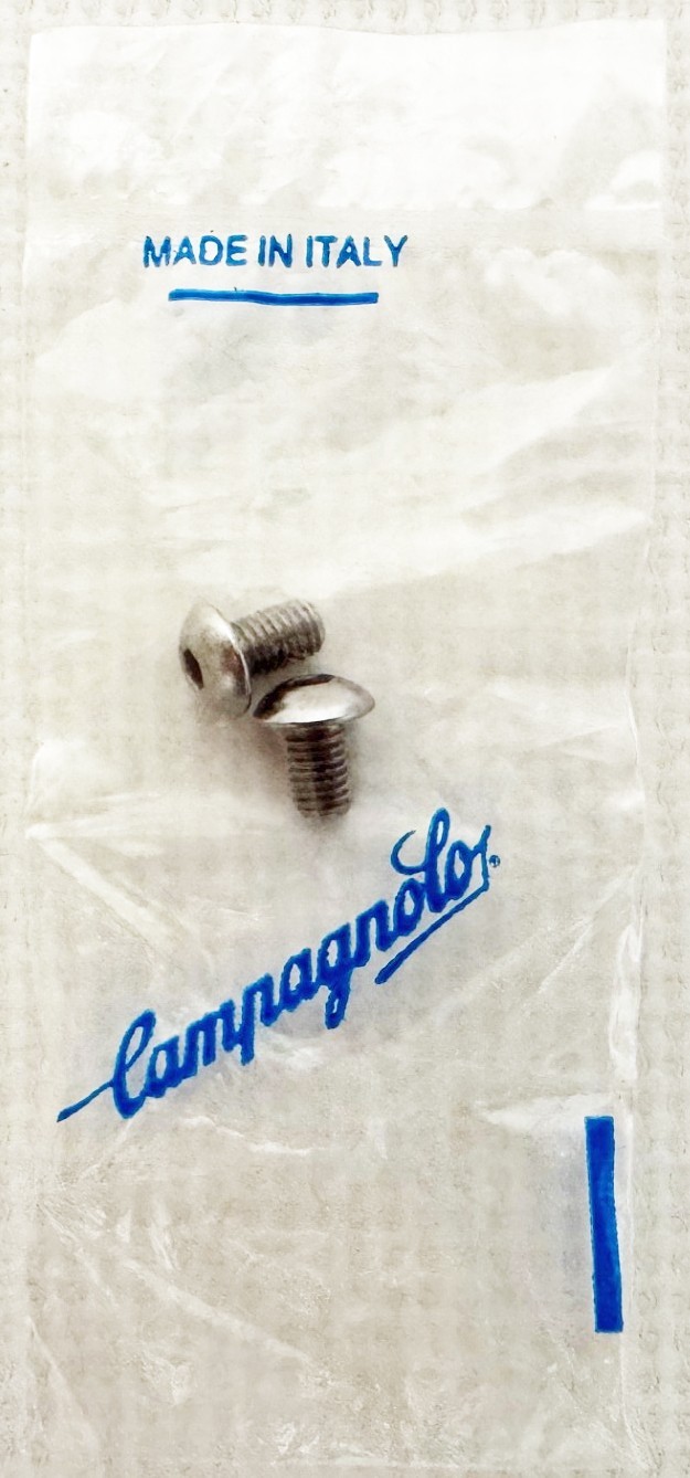 Vintage Campagnolo Down-Tube Adjustable Cable Housing Stops, Curved – NOS