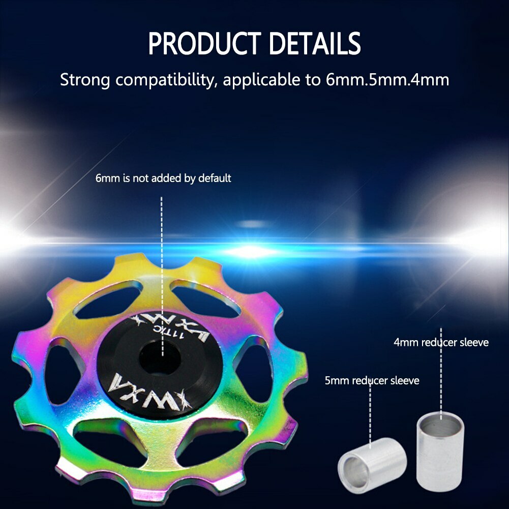 VXM MTB Road Bike Aluminum Alloy Rear Derailleur Pulley Jockey Wheel CNC Bearing