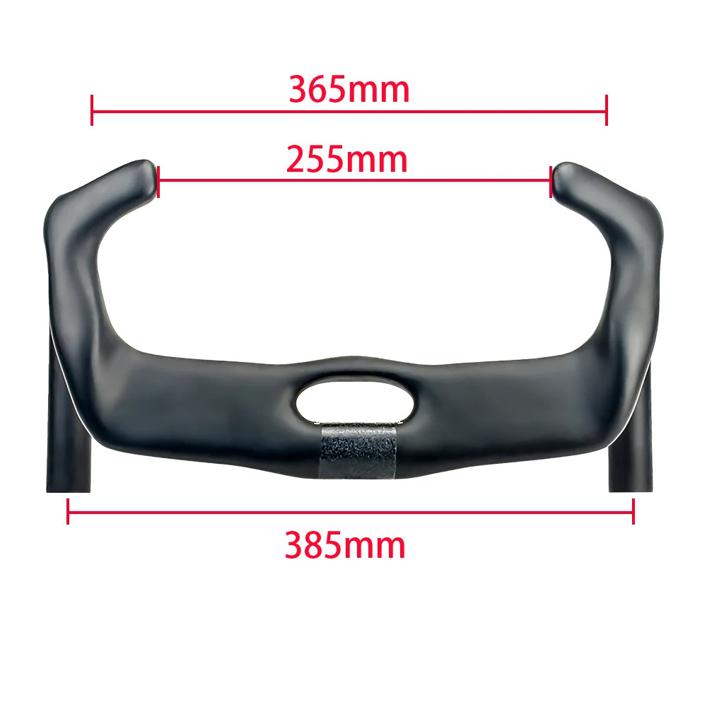 TT Bike Carbon Fixed Handlebar 31.8mm Diameter 285-385mm Road Bicycle Bent Bar