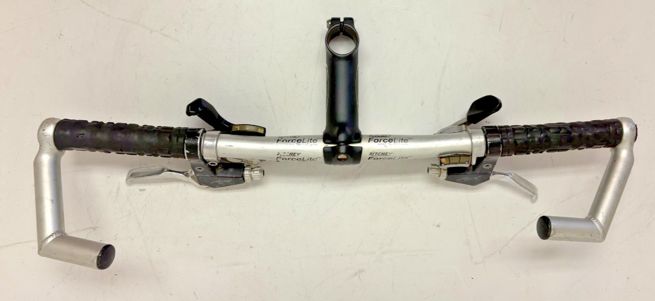 Ritchey 560mm ForceLite Bar Shimano LX/XT 3×8 Shifters Avid Lever ITM 100mm Stem